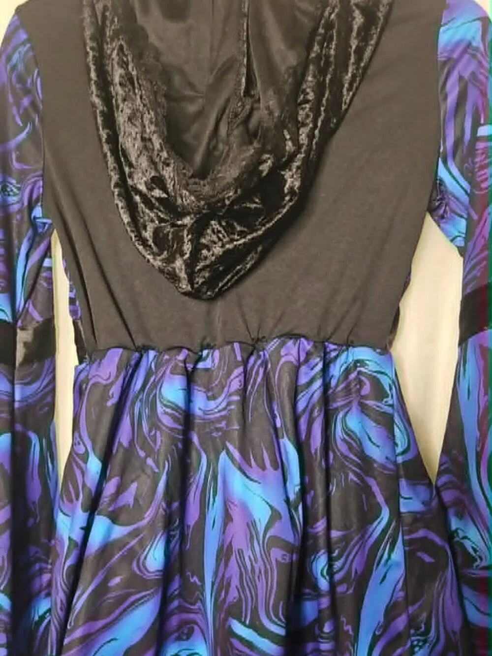 Amscan Mystical Sorceress Costume Dress Hooded Purple Blue Witch Girls XL 14-16 - Picture 4 of 5